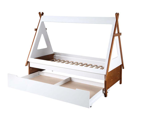 Acme - Loreen Twin Bed BD01287T Oak & White Finish