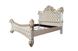 Acme - Vendome CK Bed BD01337CK Synthetic Leather & Antique Pearl Finish