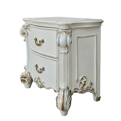 Acme - Vendome Nightstand BD01340 Antique Pearl Finish