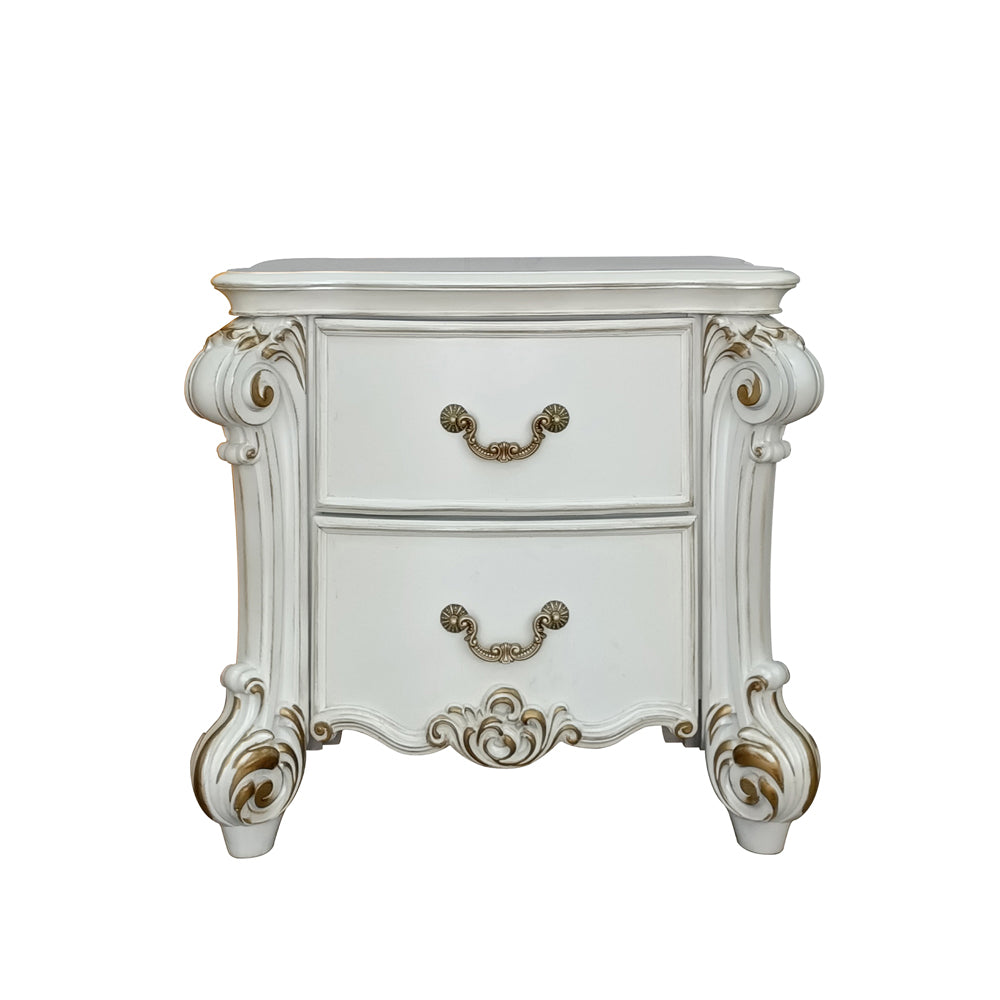 Acme - Vendome Nightstand BD01340 Antique Pearl Finish