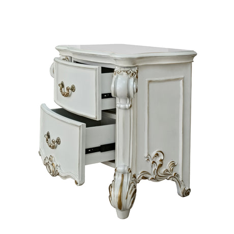 Acme - Vendome Nightstand BD01340 Antique Pearl Finish