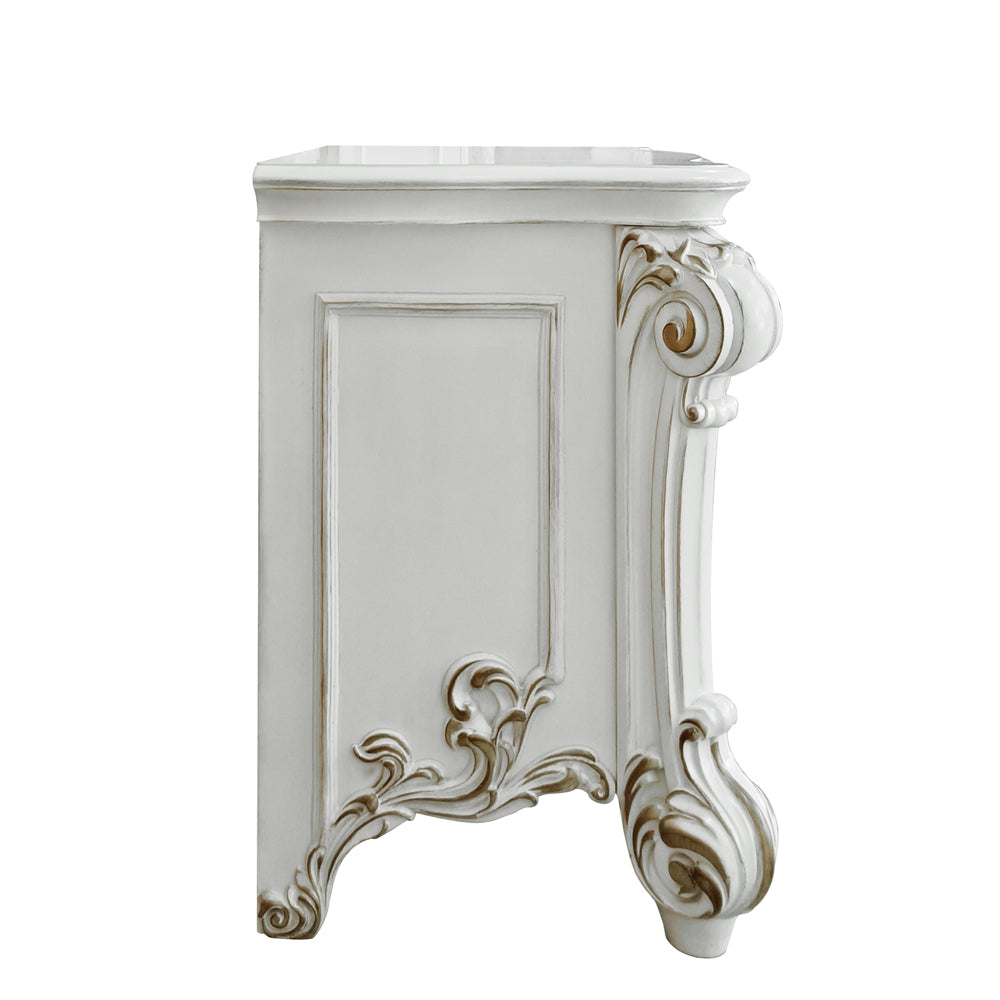 Acme - Vendome Nightstand BD01340 Antique Pearl Finish