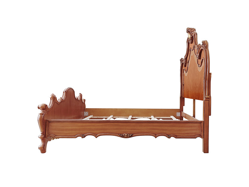 Acme - Picardy CK Bed BD01352CK Honey Oak Finish