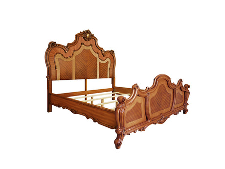 Acme - Picardy CK Bed BD01352CK Honey Oak Finish