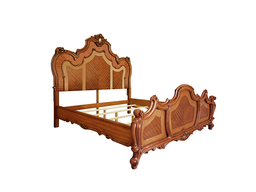 Acme - Picardy EK Bed BD01353EK Honey Oak Finish