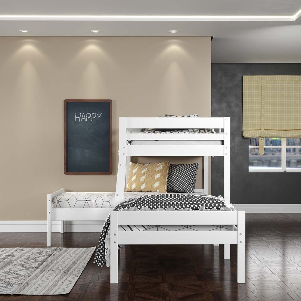 Acme - Manoela Triple Twin Bunk Bed BD01374 White Finish