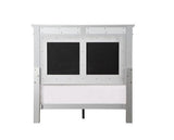 Acme - Varian Full Bed BD01411F Gray Velvet, Silver & Mirrored Finish