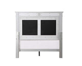 Acme - Varian Twin Bed BD01412T Gray Velvet, Silver & Mirrored Finish