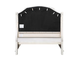 Acme - Jaqueline Queen Bed W/Storage BD01433Q Gray Linen & Antique White Finish