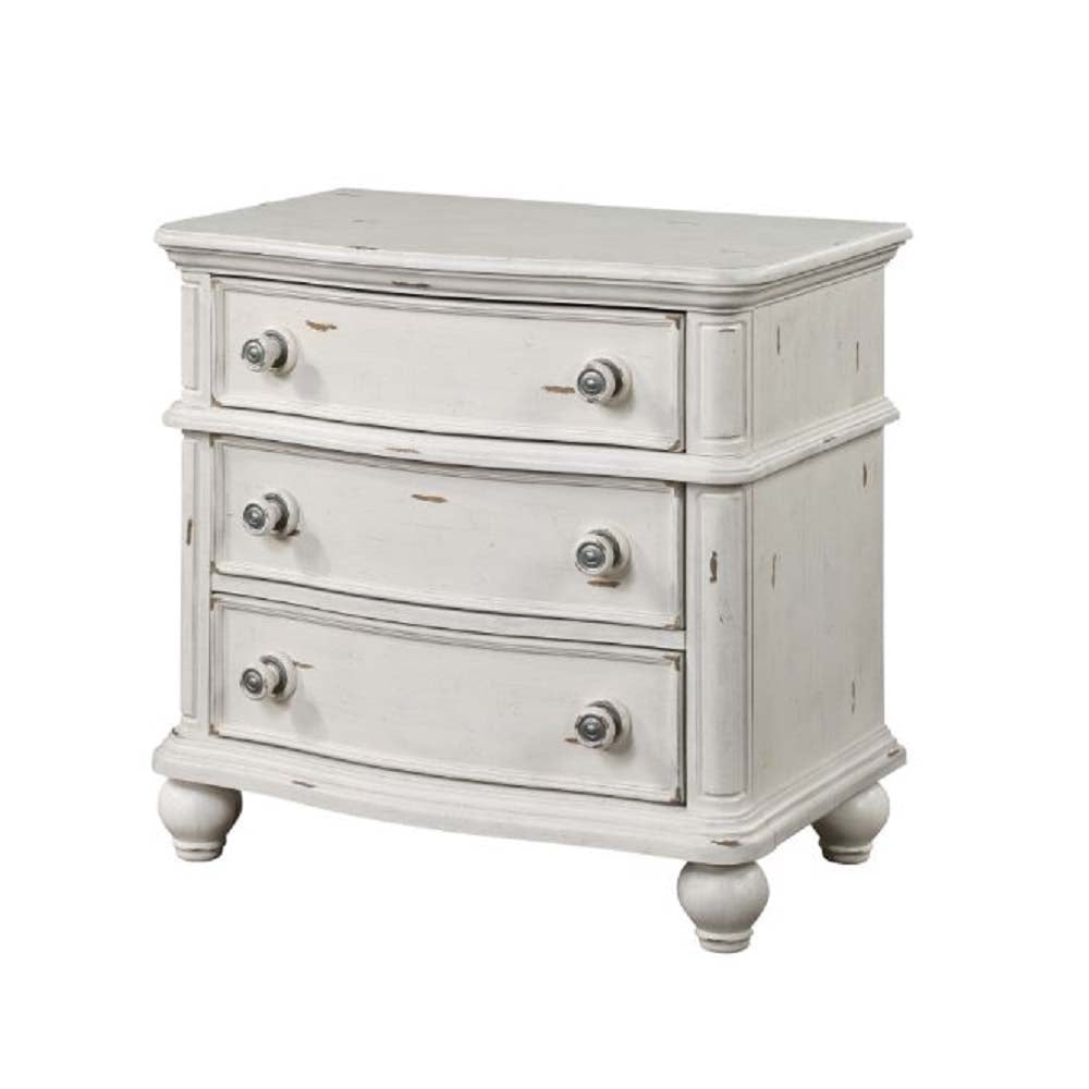 Acme - Jaqueline Nightstand BD01434 Antique White Finish