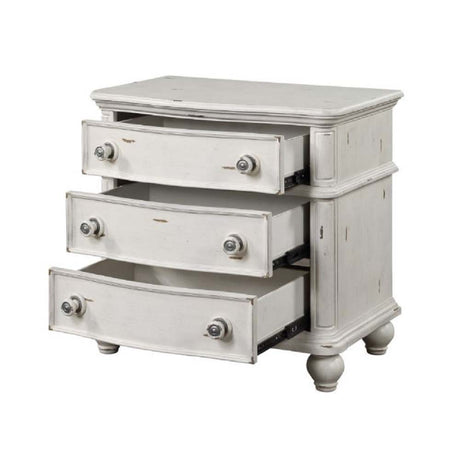 Acme - Jaqueline Nightstand BD01434 Antique White Finish