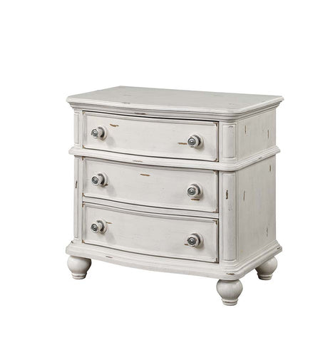 Acme - Jaqueline Nightstand BD01434 Antique White Finish