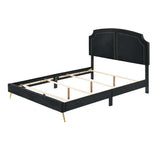 Acme - Zeena Full Bed BD01461F Black Velvet