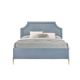 Acme - Milla Full Bed BD01462F Light Blue Velvet