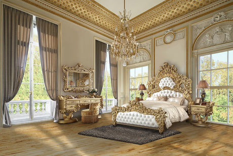 Bernadette Nightstand BD01475 Gold Finish | Acme | Home Elegance USA