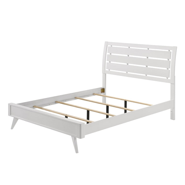 Acme - Cerys EK Bed BD01557EK White Finish