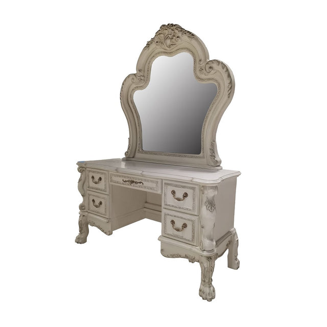 Acme - Dresden II Mirror BD01676 Bone White Finish