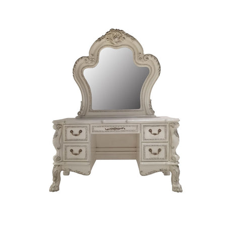 Acme - Dresden II Mirror BD01676 Bone White Finish