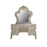 Acme - Dresden II Vanity Desk BD01678 Bone White Finish