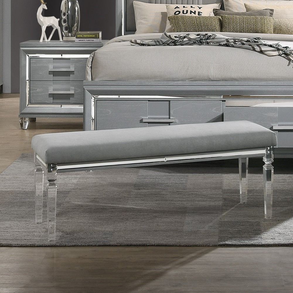 Acme - Truman Bench BD01728 Powder Grey Finish