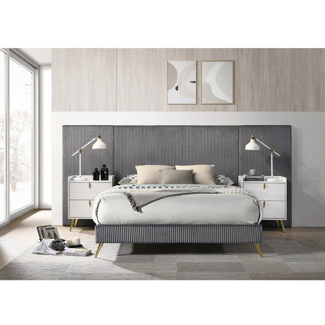 Acme - Muilee Ek Wall Bed BD01740EK Gray Fabric