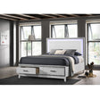 Acme - Haiden EK Bed W/Led & Storage BD01742EK White Finish