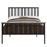 Acme - Zudora Full Bed BD01748F Antique Oak & Black Finish