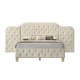 Acme - Ranallo Ek Wall Bed BD01777EK Beige Linen & Natural Finish