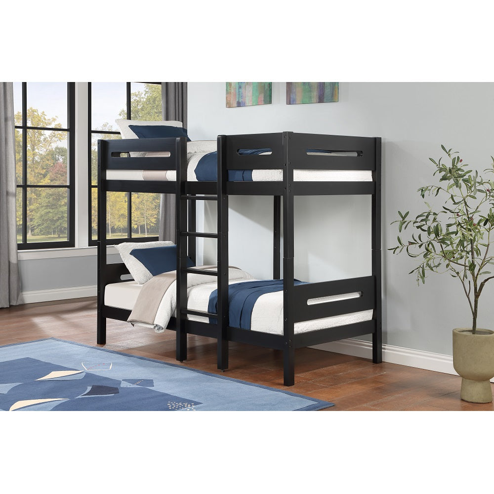 Acme - Ekko Twin/Twin Bunk Bed BD01910 Black Finish