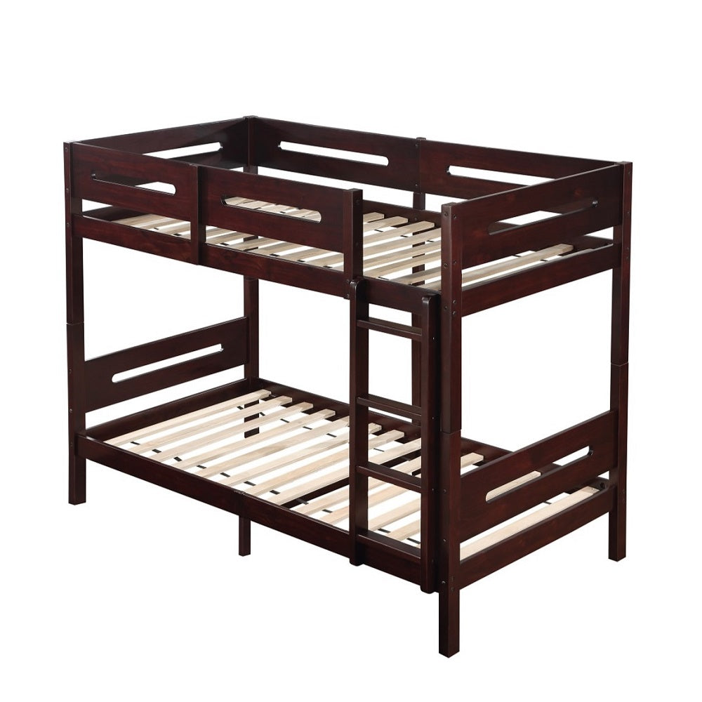 Acme - Nissa Twin/Twin Bunk Bed BD01911 Espresso Finish