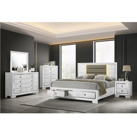 Acme - Elain Dresser BD02021 White Finish