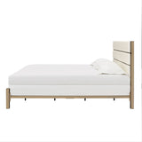 Acme - Myles Queen Bed BD02024Q White & Champagne & Gold Finish