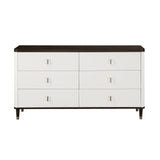 Acme - Carena Dresser W/Jewelry Tray BD02030 White & Brown Finish