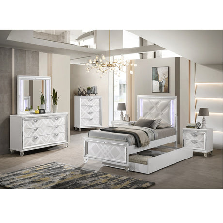 Acme - Skylar Dresser BD02037 Pearl White Finish