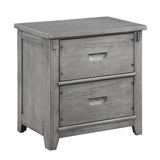 Acme - Veda Nightstand W/2 Drawers BD02042 Gray Finish