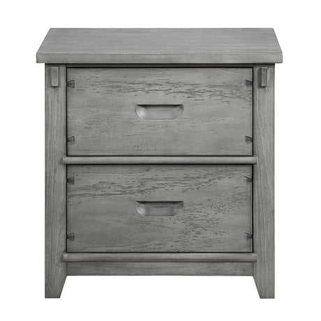 Acme - Veda Nightstand W/2 Drawers BD02042 Gray Finish