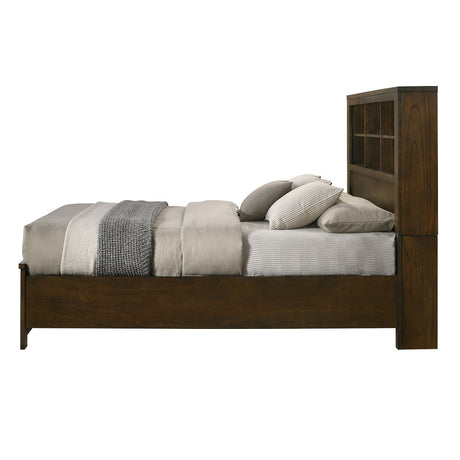 Acme - Merrilee II EK Bed W/Storage BD02076EK Oak Finish