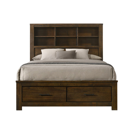 Acme - Merrilee II Queen Bed W/Storage BD02077Q Oak Finish