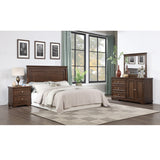 Acme - Franklin 4PC Pack Full Bed Set BD02154F Brushed Walnut Finish