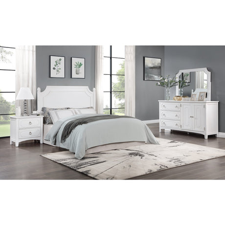 Acme - Nyoko 4PC Pack Queen Bed Set BD02162Q White Finish