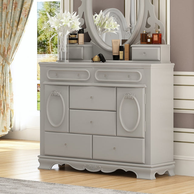 Acme - Flora Dresser BD02207 Gray Finish