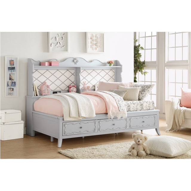 Acme - Edalene Daybed W/USB & Storage (Twin) BD02220 Gray Finish