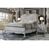 Acme - Dresden CK Bed BD02239CK Fabric & Bone White Finish