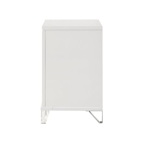 Acme - Skylar Nightstand BD02249 Pearl White Finish