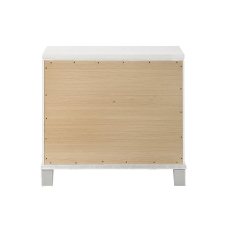 Acme - Skylar Nightstand BD02249 Pearl White Finish