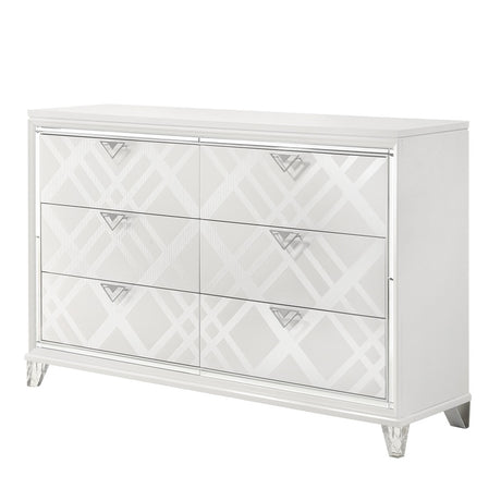 Acme - Skylar Dresser BD02251 Pearl White Finish