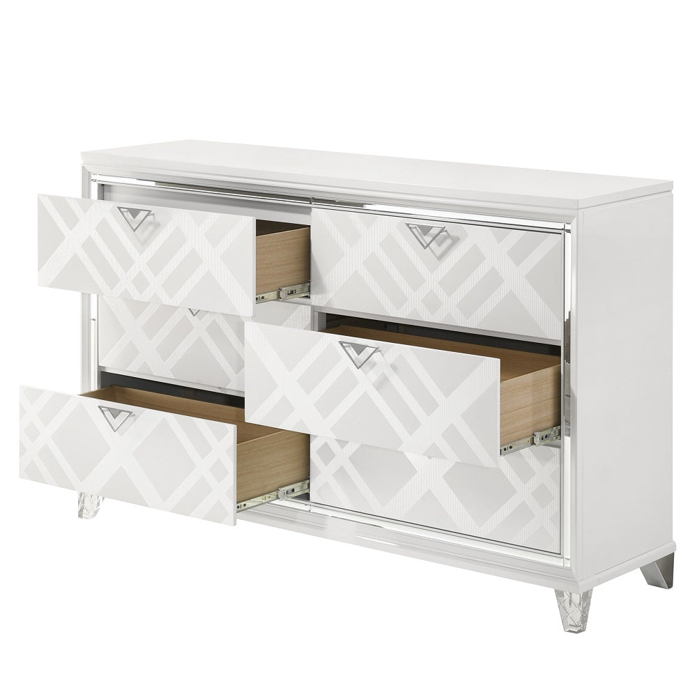 Acme - Skylar Dresser BD02251 Pearl White Finish