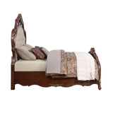 Acme - Latisha EK Bed BD02253EK Fabric & Antique Oak Finish