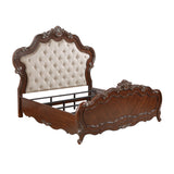 Acme - Latisha Queen Bed BD02254Q Fabric & Antique Oak Finish