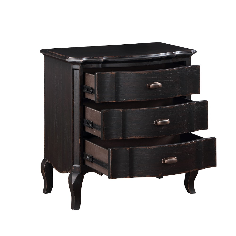 Acme - Chelmsford Nightstand BD02297 Antique Black Finish